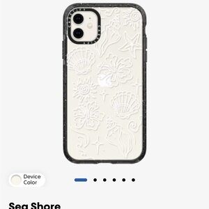 Casetify Sea Shore Impact Case - Black and White iPhone 11